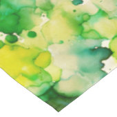 Green Watercolor Fusion Tischdecke (Schrägansicht)
