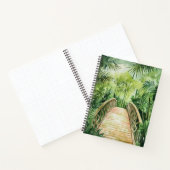 GREEN WATERCOLOR JUNGLE BRIDGE NOTIZBLOCK (Innenseite)