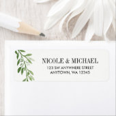 Green Watercolor Laurel Leaf Wreath (Insitu)