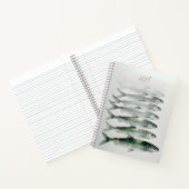 Green Watercolor Sardine Art Custom Monogram Name Notizblock (Innenseite)