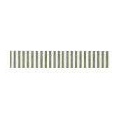 Green Watercolor Stripes Wedding Einladungsbanderole (Flach)