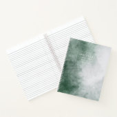 Green Watercolor Texture Notebook Notizblock (Innenseite)