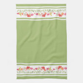 Green Watercolor Wildblume Küchentücher (Vertikal)