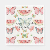 Green Watermelon Birthday Serviette (Vorderseite)