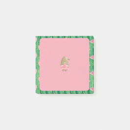 Green Watermelon Gnome Post-it Klebezettel