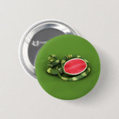 Green Watermelon Snake Button (Vorne & Hinten)