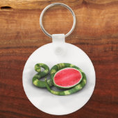 Green Watermelon Snake Schlüsselanhänger (Vorderseite)