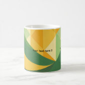 Green Wave Abstrakt personalisierbar Kaffeetasse (Mittel)