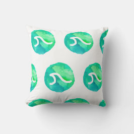 Green Wave Design Kissen