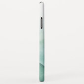 Green Wave Ombre Aquarellblasen Monogram Case-Mate iPhone Hülle (Hinten/Rechts)