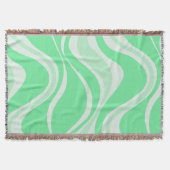 Green Waves Throw Blanket Decke (Vorderseite)