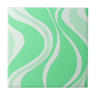 Green Waves Tile Fliese