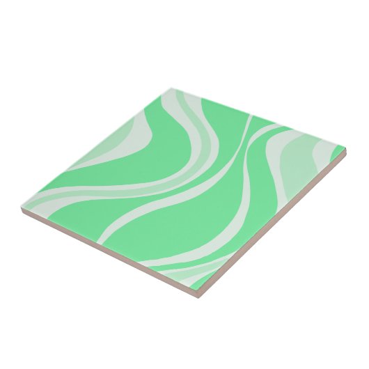 Green Waves Tile Fliese (Seite)