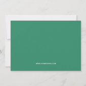 Green Wavy Retro Save The Date (Rückseite)