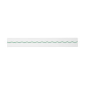 Green Wavy Retro Wedding Einladungsbanderole (Flach)