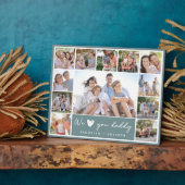 Green We Liebe You Daddy | 12 FotoCollage Fotoplatte (Seite)