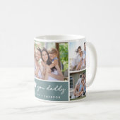 Green We Liebe You Daddy | 5 FotoCollage Kaffeetasse (VorderseiteRechts)