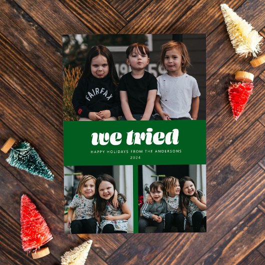 Green We Tricks Funny Multiple Foto Weihnachten