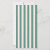 Green Wedding Ceremony or Reception Welcome Dankeskarte (Rückseite)