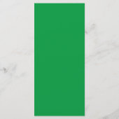 Green Wedding Dinner Menükarte (Rückseite)