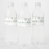 Green Wedding Personalisiert Water Flasche Label Wasserflaschenetikett (Flaschen)