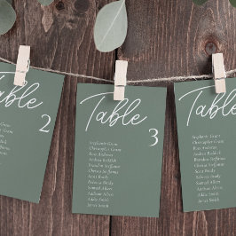 Green Wedding Table Cards Einladung