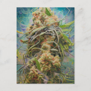 Green Weed Postkarte