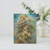Green Weed Postkarte (Stehend Vorderseite)