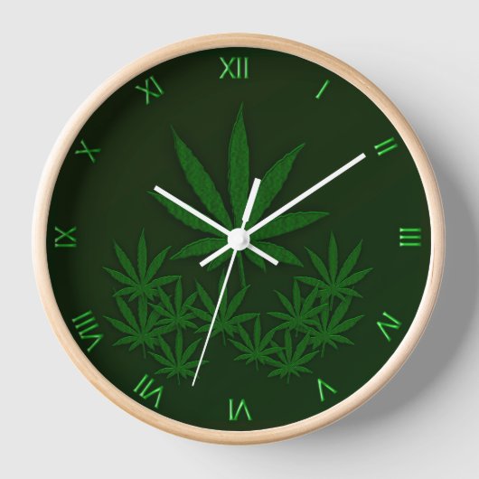 Green Weed Uhr (Vorderseite)
