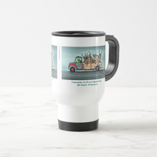 Green Weenii "Bad Gnus" Reiseumarmung Reisebecher (VorderseiteRechts)