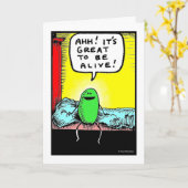 Green Weenii Grußkarte "Great to be Alive" Karte (Gelbe Blume)