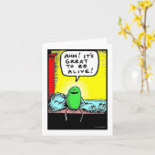 Green Weenii "It's Great to be Alive" Note Card Karte (Gelbe Blume)