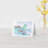 Green Weenii-Karte "Green Hawaii" Karte (Gelbe Blume)