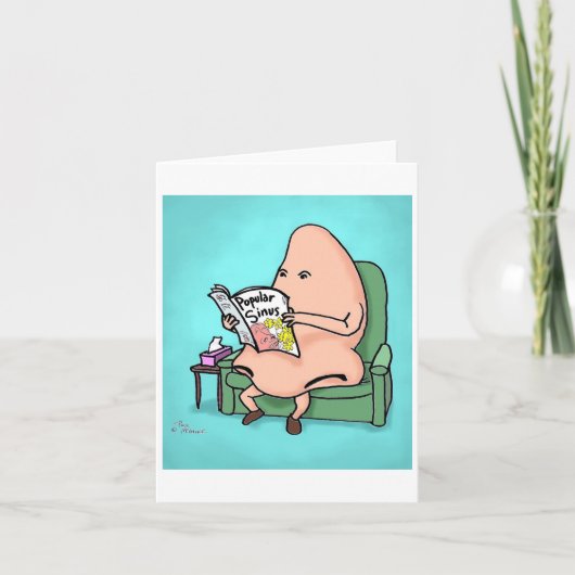 Green Weenii "Popular Sinus" Note Card Karte (Vorderseite)