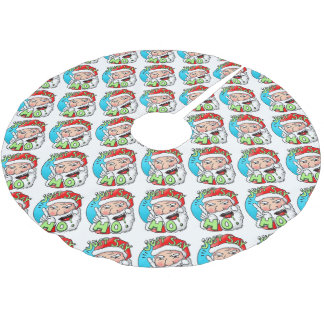 Green Weenii "Sag einfach HO!" Weihnachtsbaumrock Polyester Weihnachtsbaumdecke