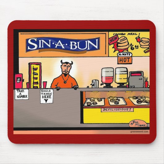 Green Weenii "Sin-A-Bun" Mousepad (Vorne)