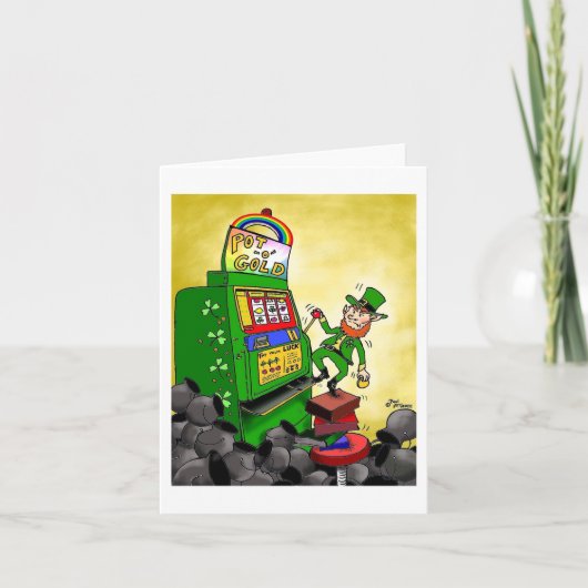 Green Weenii "The Luck of the Irish" Note Card Karte (Vorderseite)