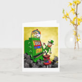 Green Weenii "The Luck of the Irish" Note Card Karte (Gelbe Blume)