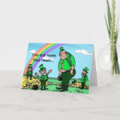 Green Weenii "The Wee Folk" St. Patrick's Day Card Karte (Vorderseite)