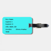 Green Weenii "Touristen" Gepäckmarke Gepäckanhänger (Rückseite horizontal)