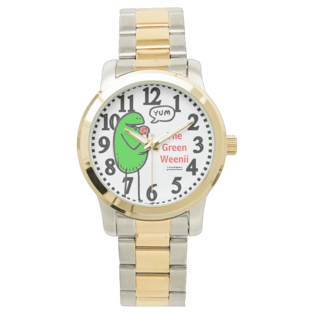 Green Weenii "Yum" Armbanduhr (Vorderseite)