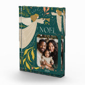 Green Weihnachten Holiday Postkarte 2 Fotoblock (Rechts)