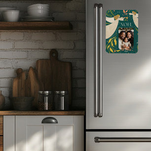 Green Weihnachten Holiday Postkarte Magnet