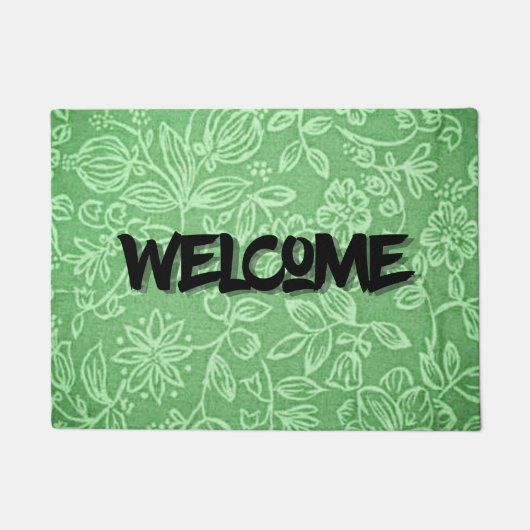 Green Welcome Doormat Fußmatte (Vorderseite)