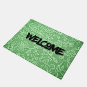 Green Welcome Doormat Fußmatte (Schrägansicht)