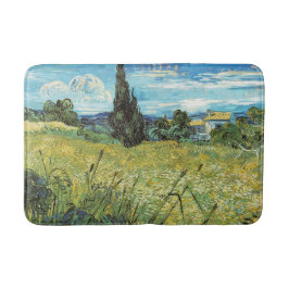 Green Wheat Field Vincent van Gogh Badematte