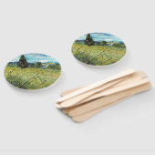 Green Wheat Field Vincent van Gogh Fächer (Non-assembled)