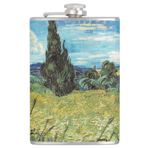 Green Wheat Field Vincent van Gogh Flachmann
