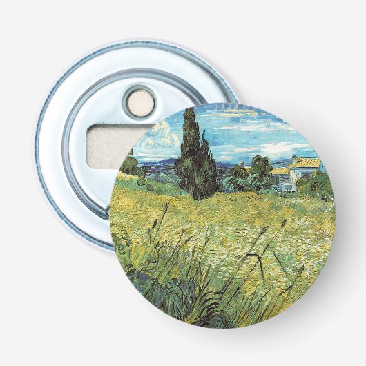 Green Wheat Field Vincent van Gogh Flaschenöffner (Vorderseite)