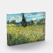 Green Wheat Field Vincent van Gogh Fotoblock (Links)
